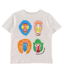 Stella McCartney Kids T-shirt - Vit m. Aber