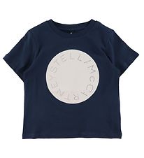 Stella McCartney Kids T-shirt - Marinbl m. Vit