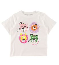 Stella McCartney Kids Stuttermabolur - Hvítur M. Lefri