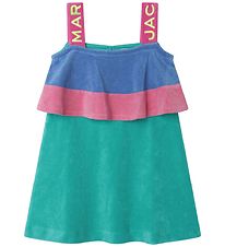 Little Marc Jacobs Robe - Tissu-ponge - Vert av. Bleu/Rose