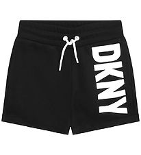 DKNY Shorts en Molleton - Noir av. Blanc