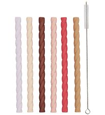 OYOY Rietje - 6-pack - Silicone - Cherry Red/Vanilla