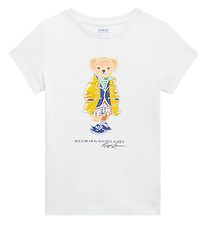 Polo Ralph Lauren T-shirt - Titta Hill - Vit m. Gosedjur