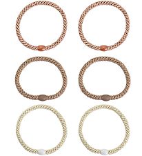 Kknekki Elastics - 6-Pack - Slim - Brown/Beige/Gold