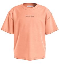 Calvin Klein T-shirt - CKJ Logo Boxy - Fresh Cantaloupe