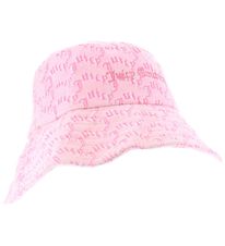 Juicy Couture Bucket Hat - Terrycloth - Pink Arched Mono