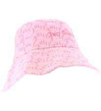 Juicy Couture Sommerhut - Frottee - Pink Gewlbt Mono