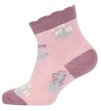 Melton Socks - Summerfield - Everything Pink w. Flowers