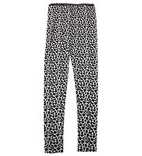 Say-So Leggings - Grey Melange w. Leopard