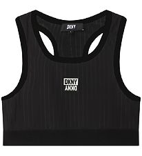 DKNY Top - Black w. Stripes
