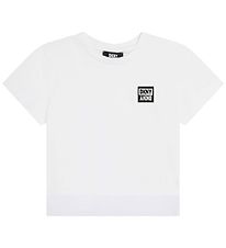 DKNY T-Shirt - Blanc av. Logo