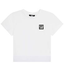 DKNY Stuttermabolur - Hvítur M. Lógó
