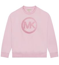 Michael Kors Sweatshirt - gewaschen Pink m. Pailletten