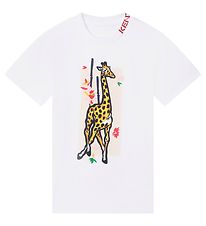 Kenzo Kleid - Wei m. Giraffe