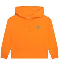 Kenzo Kapuzenpullover m. Reiverschluss - Orange m. Logo