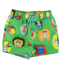 Stella McCartney Kids Swim Trunks - Green w. Monkeys