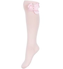 Condor Knee-High Socks w. Bow - Pink