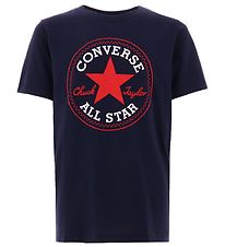 Converse T-Shirt - Obsidienne/mail Rouge
