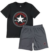 Converse Shorts Set - T-Shirt/Shorts - Dark Grijs