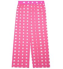 Marni Trousers - Pink w. White