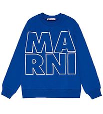 Marni Sweat-shirt - Bleu av. Blanc