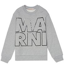 Marni Sweatshirt - Grey Melange w. Black