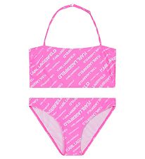 Karl Lagerfeld Bikini - Roze m. Wit