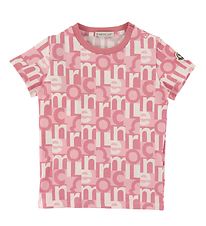 Moncler T-Shirt - Rose av. Imprim