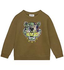 Kenzo Sweatshirt - Army Green w. Tiger