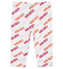 Kenzo Leggings - White w. Print