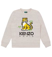 Kenzo Sweatshirt - Light Grey m. Tijger