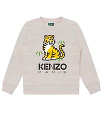 Kenzo Collegepaita - Light Grey, Tiikeri