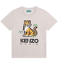 Kenzo T-Shirt - Grijs Gevlekt m. Tijger