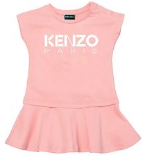 Kenzo Dress - Pink w. White