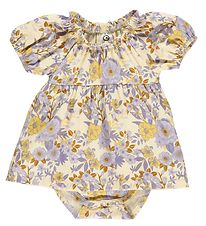 Müsli Bodysuit w. Skirt s/s - Cardamine - Calm Yellow
