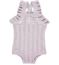 Msli Barboteuse d't - Tricot - Aiguille sortie - Soft Lilas