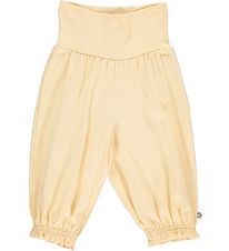 Msli Trousers - Flared - Cozy Me - Baby - Calm Yellow