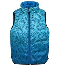 LEGO Wear Gewatteerd Vest - Omkeerbaar - LWJesse 203 - Blauw/Li