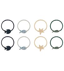 Mimi & Lula Elastic Hair Bands - 8-Pack - Little Fish Under The