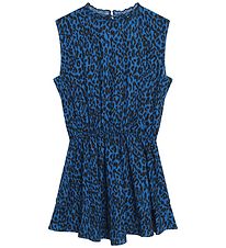 Zadig & Voltaire Kleid - elektrisch Blue m. Leopardprint