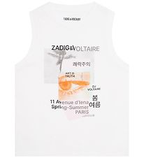 Zadig & Voltaire Tanktop - Wei m. Fotodruck