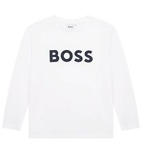 BOSS Genser - Hvit m. Navy