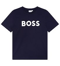 BOSS T-shirt - Navy w. White