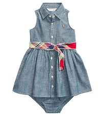 Polo Ralph Lauren Dress w. Bloomers - Denim - Watch Hill - Blue