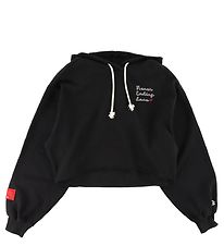 Champion Fashion Hoodie - Crop - Svart