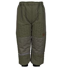 Mikk-Line Thermo Trousers - Duvet - Coated - Dusty Olive