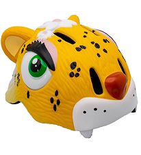 Crazy Safety Casque de Vlo av. Lumire - Leopard - Jaune