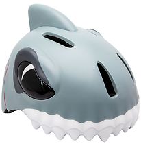 Crazy Safety Cykelhjälm m. Ljus - Shark - Grå