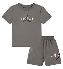 Jordan T-shirt/Sweat Shorts - Smoke Grey