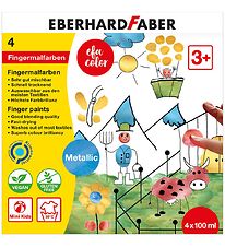 Eberhard Faber Fingerfarbe- Metallic - 4 st. - 100 ml.